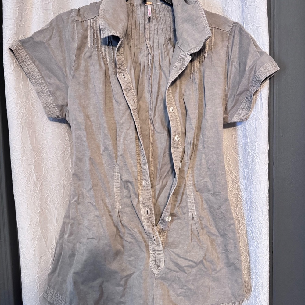 Khaki Women's Button-Up romper